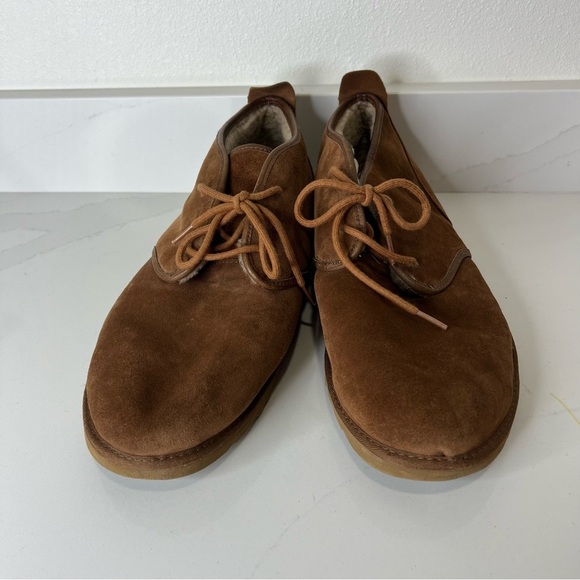 UGG Mens Maksim Suede Chukka Shoes Suede Leather Brown Casual Comfort Size 18 main image 7